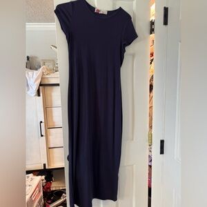 Free people good feels slim midi dress